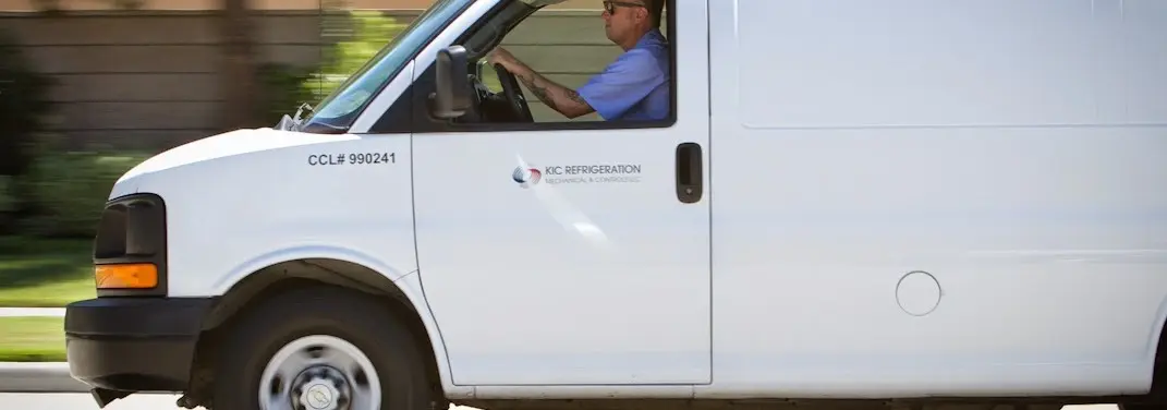 KIC Refrigeration service vehicle serving Covington area